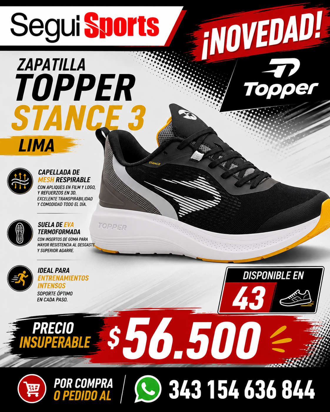 Zapatilla Topper Stance 3